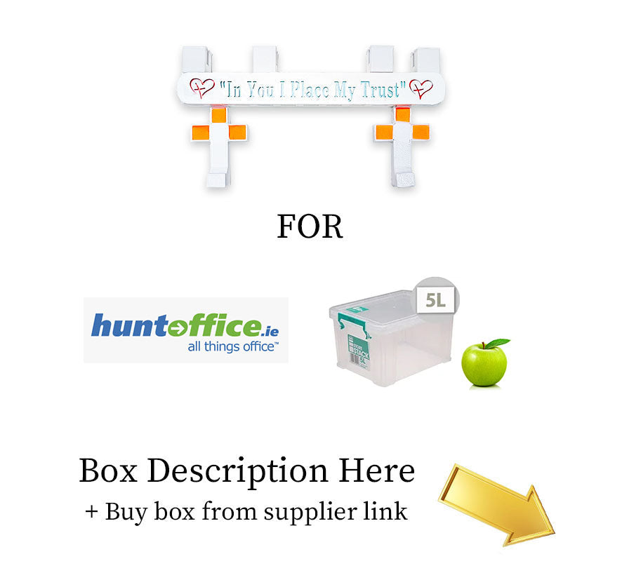 HuntOffice - Storage Saviour Bracket for StoreStack 5 Litre Box Clear W260xD190xH150mm RB90120 Type4