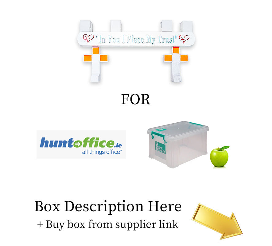 HuntOffice - Storage Saviour Bracket for StoreStack ClearStoreStack 2.3 Litre Storage Box RB90119 Type6